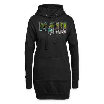 Maui Hawaii - Hoodie-Kleid - Schwarz - Vorne