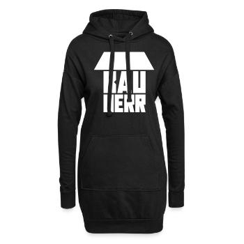 Bauherr - Hoodie-Kleid - Schwarz - Vorne