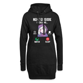Anime Manga Fan Geburtstag Weihnachten Geschenk - Hoodie-Kleid - Schwarz - Vorne