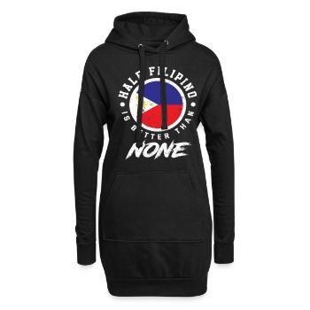 Philippines Origine Semi-Filipino Filipina - Sweat-shirt à capuche long Femme - noir - Devant