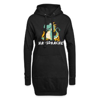 Hausdrache Schwiegermutter Humor Fun - Hoodie-Kleid - Schwarz - Vorne