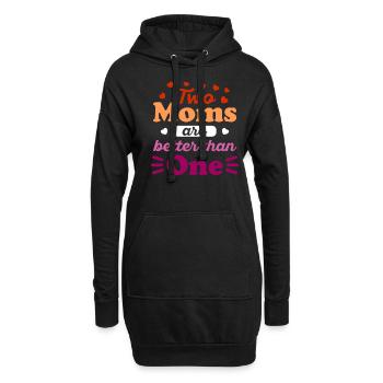 LGBTQ Lesbisch Bisexuell Homosexuell Geschenk - Hoodie-Kleid - Schwarz - Vorne