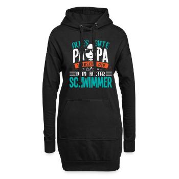 Alles Gute Papa wünscht dir dein bester Schwimmer - Hoodie-Kleid - Schwarz - Vorne