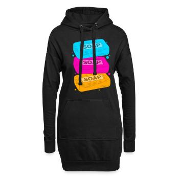 Seife Seifenherstellung DIY - Hoodie-Kleid - Schwarz - Vorne