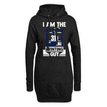 I Am The 3D Printing Guy 3D Printing Machine Plast - Hoodie-Kleid - Schwarz - Vorne