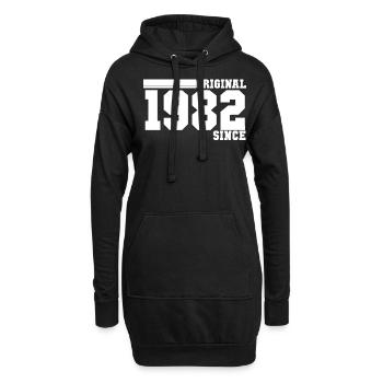 Vintage 1982 - Hoodie-Kleid - Schwarz - Vorne