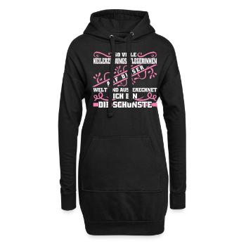 Heilerziehungspflegerin Design - Hoodie-Kleid - Schwarz - Vorne