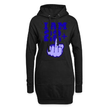 ICH BIN 22 MITTELFINGER 22 Geburtstag Papa Kollege - Hoodie-Kleid - Schwarz - Vorne