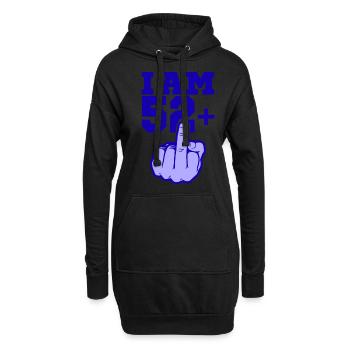 ICH BIN 52 MITTELFINGER 52 Geburtstag Papa Kollege - Hoodie-Kleid - Schwarz - Vorne