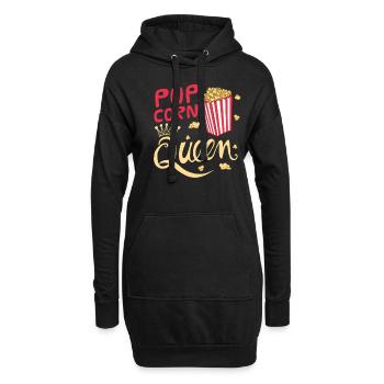 Popcorn - Hoodie-Kleid - Schwarz - Vorne