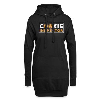 Inspecteur de cookies Cuisson J'aime les cookies - Sweat-shirt à capuche long Femme - noir - Devant