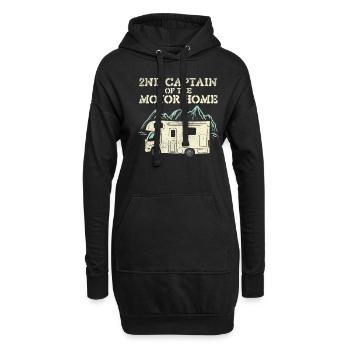 Camping Caravane Camping Tentes - Sweat-shirt à capuche long Femme - noir - Devant