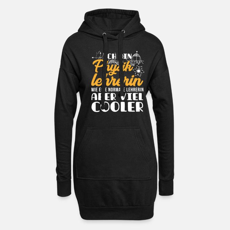 Physiklehrer Physik Lehrer - Hoodie-Kleid - Schwarz