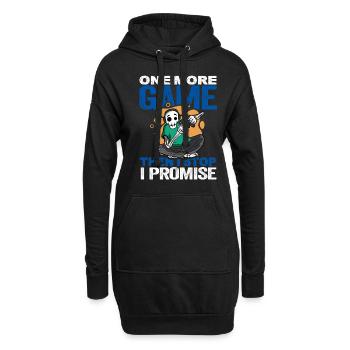 Gamer Gaming Video Games Videospiele - Hoodie-Kleid - Schwarz - Vorne