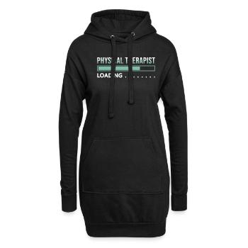 Physiotherapeut Loading - Hoodie-Kleid - Schwarz - Vorne