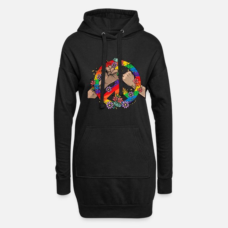 LGBT - Hoodie-Kleid - Schwarz