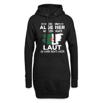 Lauter Algerier Algerisch Algerien Geschenk - Hoodie-Kleid - Schwarz - Vorne