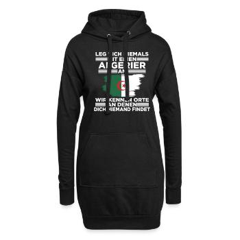 Algerier Algerien Algerisches Geschenk - Hoodie-Kleid - Schwarz - Vorne