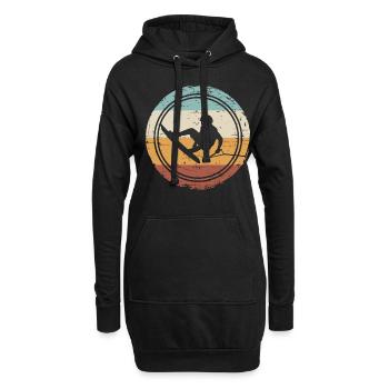 Rétro Wakeboard Wakeboard Wakeboard rétro Wakeboard Wakeboard - Sweat-shirt à capuche long Femme - noir - Devant