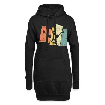 Détecteur de métaux vintage Sondeur Sonden - Sweat-shirt à capuche long Femme - noir - Devant