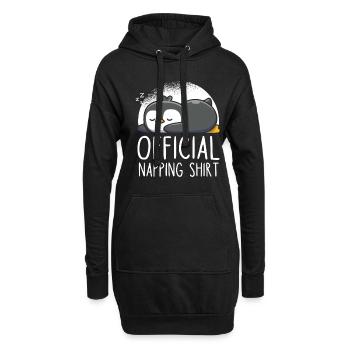 Offizielles Schlafshirt Pinguin - Hoodie-Kleid - Schwarz - Vorne