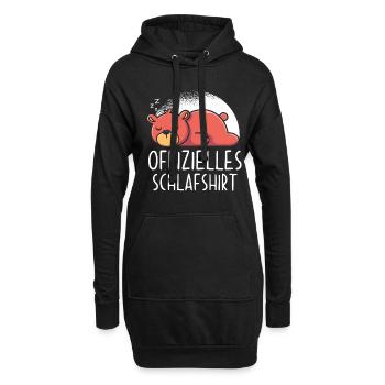 Offizielles Schlafshirt Bär - Hoodie-Kleid - Schwarz - Vorne