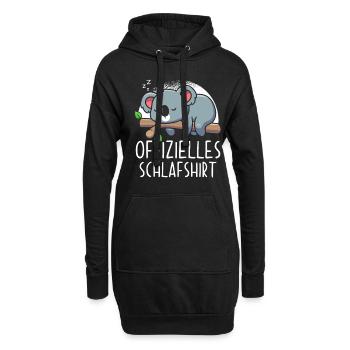 Offizielles Schlafshirt Koala - Hoodie-Kleid - Schwarz - Vorne