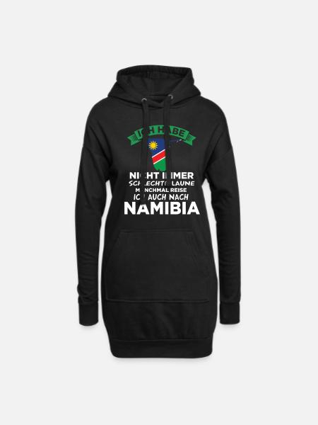 Namibia Reise Geschenk Geschenkidee - Hoodie-Kleid - Schwarz