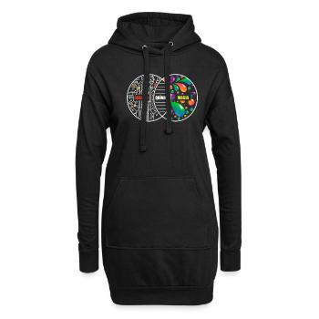 Chimie Comme magie Seulement Real Chimiste Réalité - Sweat-shirt à capuche long Femme - noir - Devant