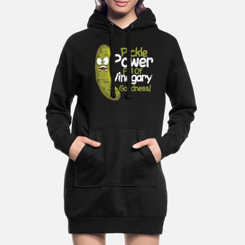 Cornichons Cornichons Cornichons cornichons Cornichons Pickle Power Vinegary Goodness Sweat-shirt à capuche long Femme