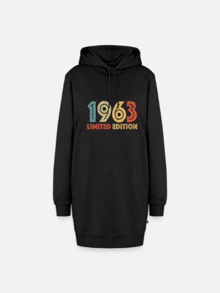 Limited Edition 1963 - Hoodie-Kleid - Schwarz