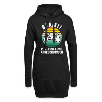 2. Klasse Level Abgeschlossen Zocker Gamer Gaming - Hoodie-Kleid - Schwarz - Vorne