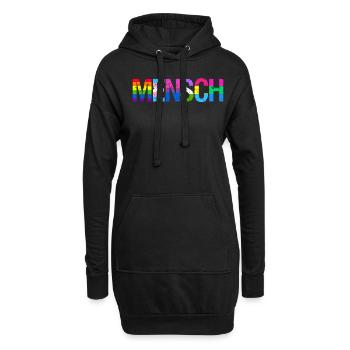 Mensch Pride Month LGBT LGBTQ - Hoodie-Kleid - Schwarz - Vorne