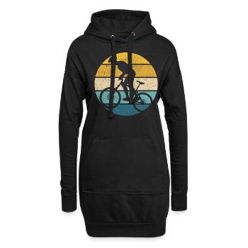 Cross Country VTT Mountain Bike - Sweat-shirt à capuche long Femme - noir - Devant