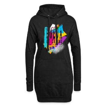 Rueda de casino Salsa Rueda - Sweat-shirt à capuche long Femme - noir - Devant