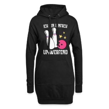 Bowling - Hoodie-Kleid - Schwarz - Vorne