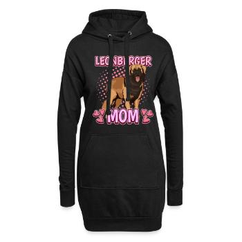 Leonberger Leonberger Mom - Hoodie-Kleid - Schwarz - Vorne