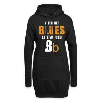 Blues - Hoodie-Kleid - Schwarz - Vorne