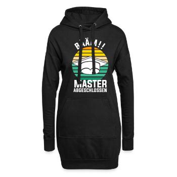 Masterabschluss Universität Mastertitel Gamer Mast - Hoodie-Kleid - Schwarz - Vorne
