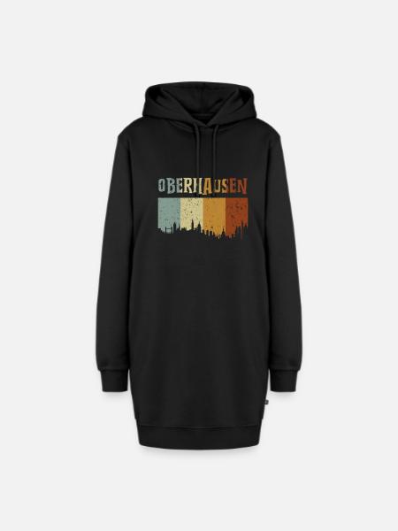 Oberhausen - Hoodie-Kleid - Schwarz