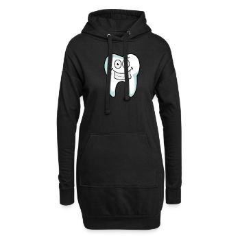 Zahnarzt Assistentin Zahnarzthelferin Zahnmedizin - Hoodie-Kleid - Schwarz - Vorne