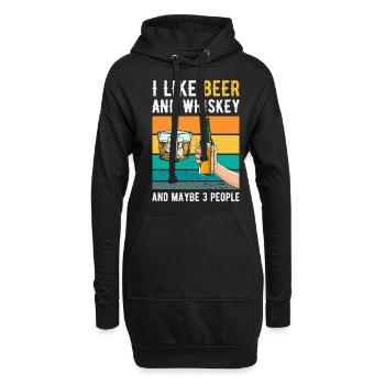 Whiskey - Hoodie-Kleid - Schwarz - Vorne