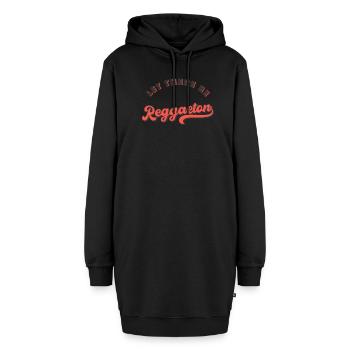 Let there be Reggaeton - Sweat-shirt à capuche long Femme - noir - Devant