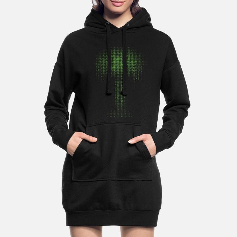 Binary Tree Encoding Computer Programmer Hoodie Dress