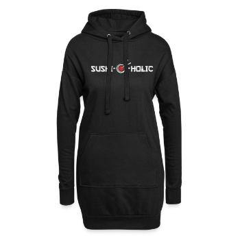 Sushi - Hoodie-Kleid - Schwarz - Vorne