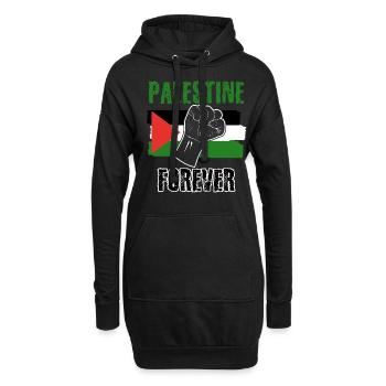 Palestine Flag Palestine - Hoodie Dress - black - Front