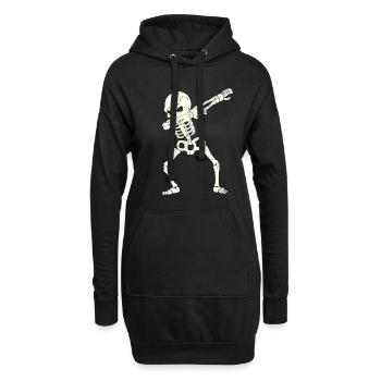 Squelette de dabbing Halloween 2021 Enfants Rapide - Sweat-shirt à capuche long Femme - noir - Devant