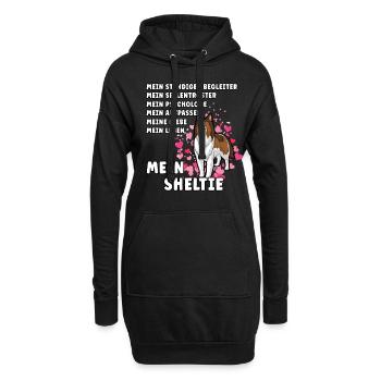 Mein Sheltie Hundehalter Hundeliebhaber - Hoodie-Kleid - Schwarz - Vorne