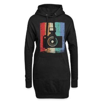 Photographie photographique Photographe photographe photographe - Sweat-shirt à capuche long Femme - noir - Devant