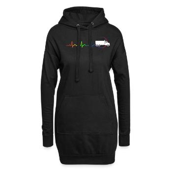 TRUCK HOMOSEXUAL - Hoodie-Kleid - Schwarz - Vorne